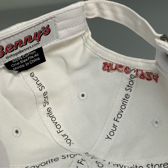 Bennys B logo White Cap - Picture 4 of 4